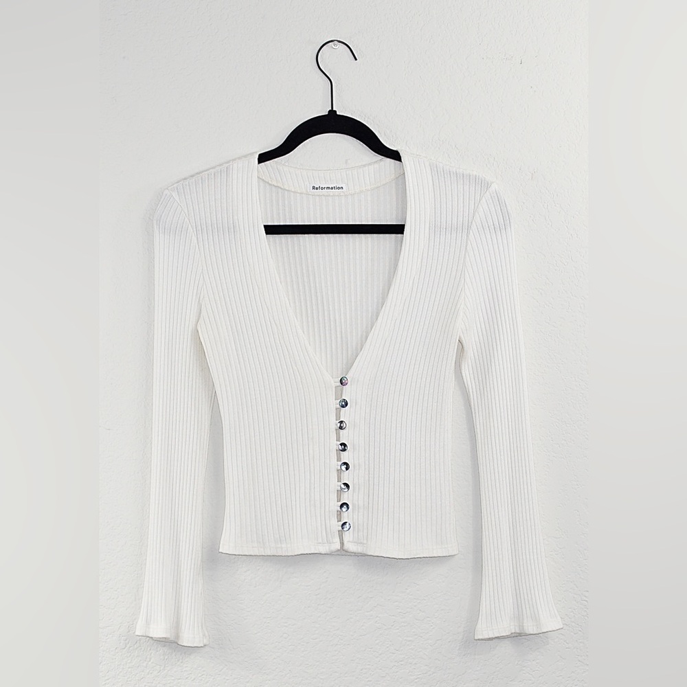 Reformation Gellar Top - Ivory- Small